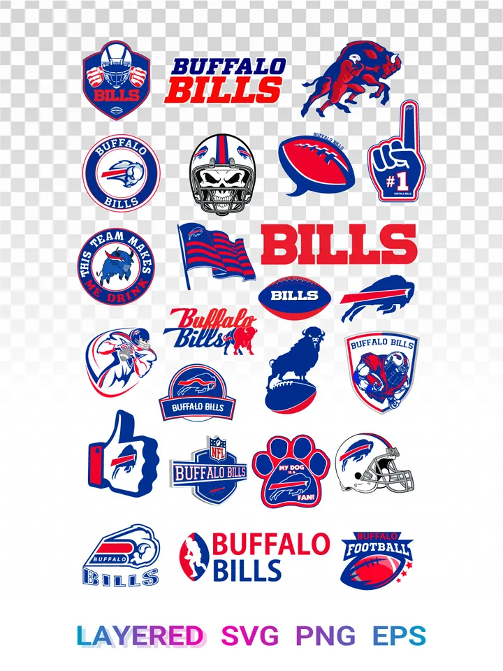 🏈 Buffalo Bills SVG PNG, NFL Logo Clipart, Cricut File