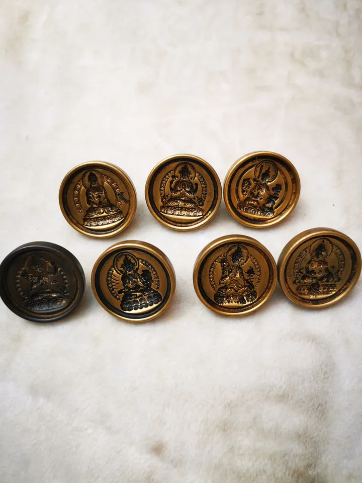 Gandhanra Old Tibetan Buddha Statue Tsa Tsa Mold,Copper Mould For Making Clay Buddha Statue, DIY Tsha Tsha Statue