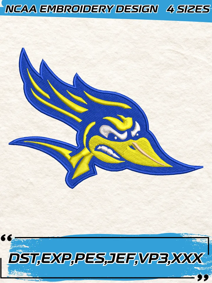 CSU Bakersfield Roadrunners Logos Embroidery Designs,NCAA Logo Embroidery Design,Machine Embroidery Design File,4 Sizes, Digital Download
