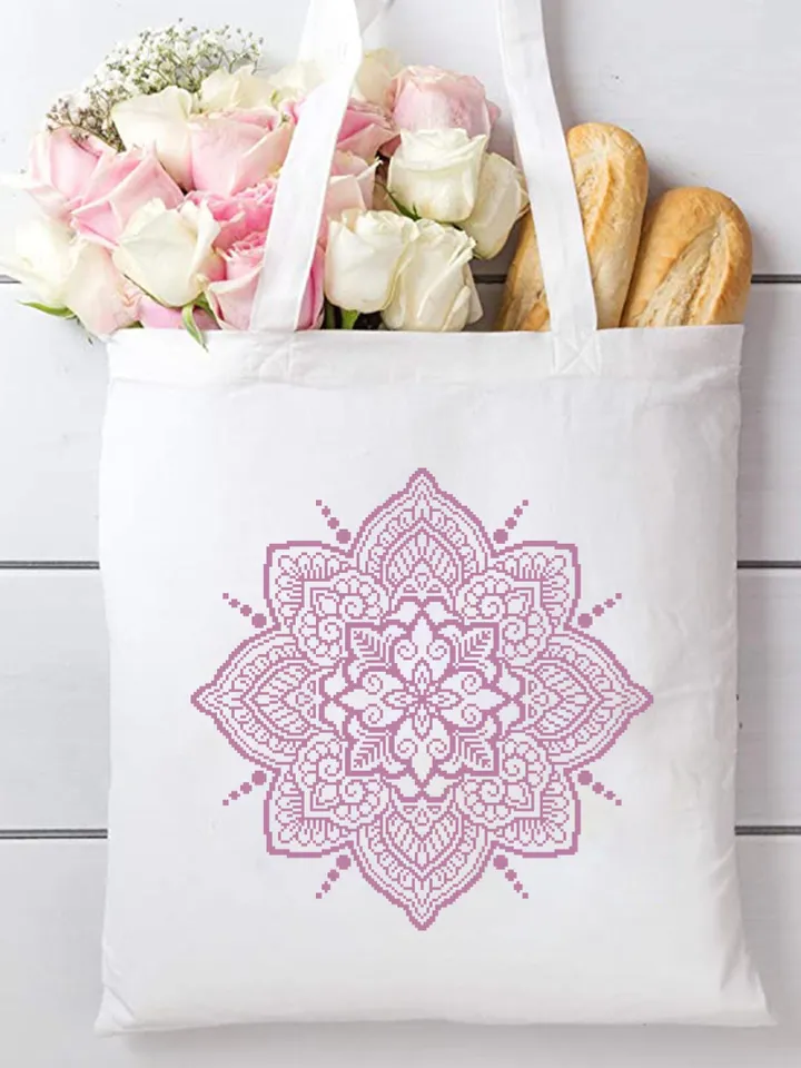 Mandala cross stitch pattern PDF download Mandala ornament cross stitch chart, Flower mandala pattern digital PDF, Mandala embroidery #M274