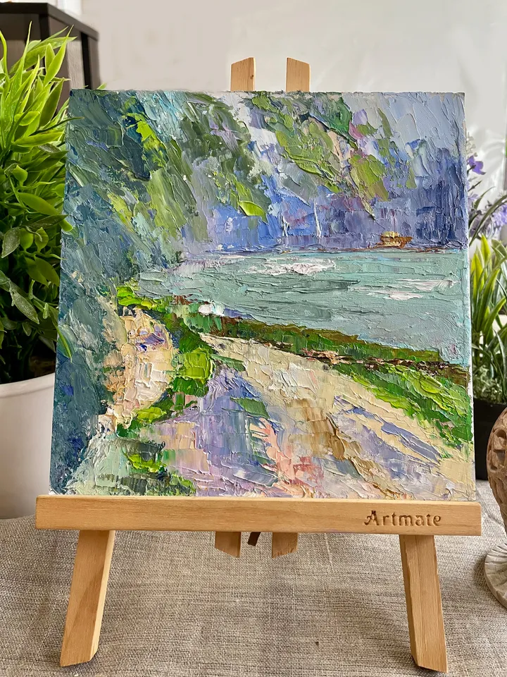 Seascape Painting Original Oil Painting California Seaside fine art