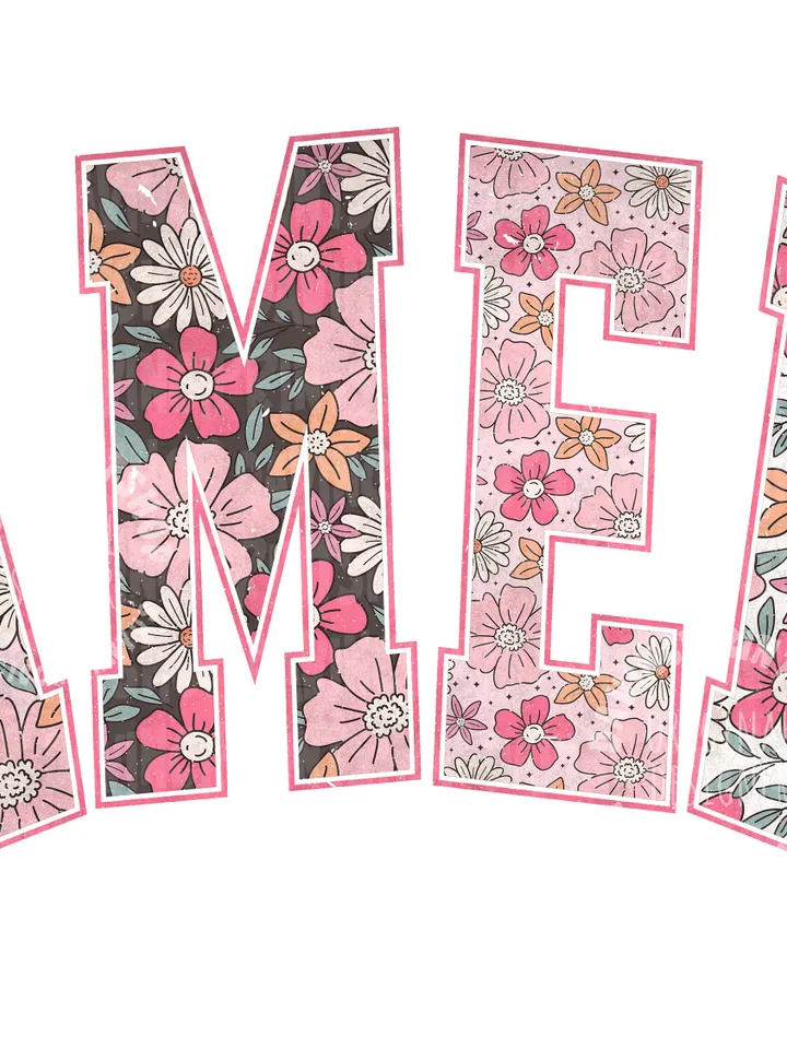 2 files, Amen Faux Embroidered png, Amen png, Easter png, Easter Christian png, Floral Easter png, Bible verse png, Floral sublimation, png