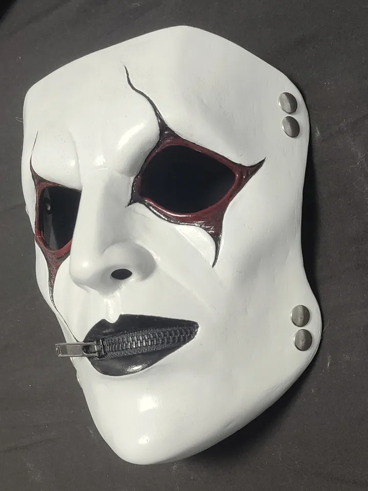 Buy handmade Slipknot James Root Vol.3 mask for Halloween, cosplay, show and collecots (White)