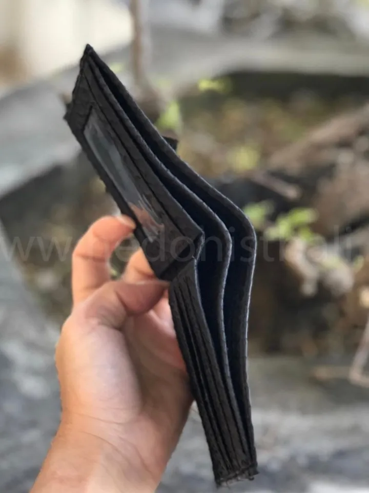 Genuine Python Skin Men Flat Wallet | Exotic Leather Money  Wallet | Gift For Him | Money Clips and Wallet | Black Portmone Handmade