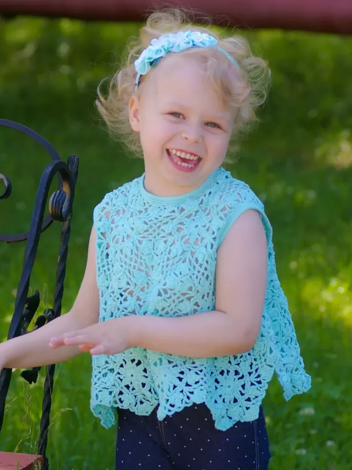 Kid's Summer Crochet Top Monika – Crochet Top Pattern for a Little Girl
