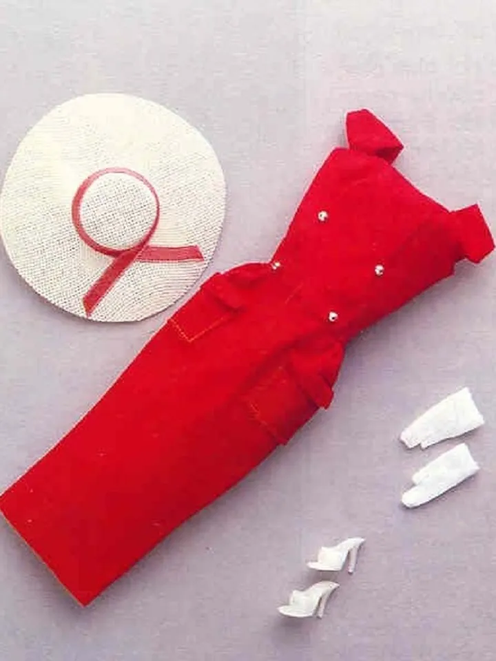 Vintage Barbie Sewing Pattern Sheath Sensation Wardrobe Clothes for Dolls 11-1/2" Digital Download PDF