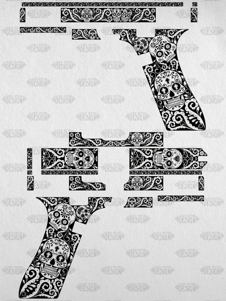 VECTOR DESIGN Glock 22 gen 5 Candy skulls