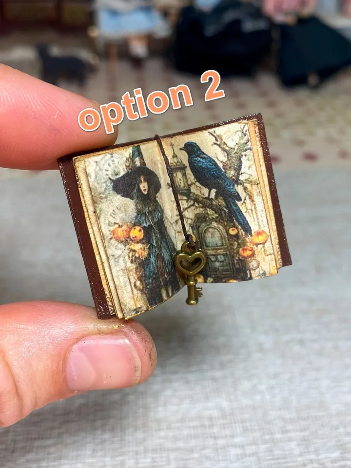 Antique books for dollhouse. 1:12. Handmade.