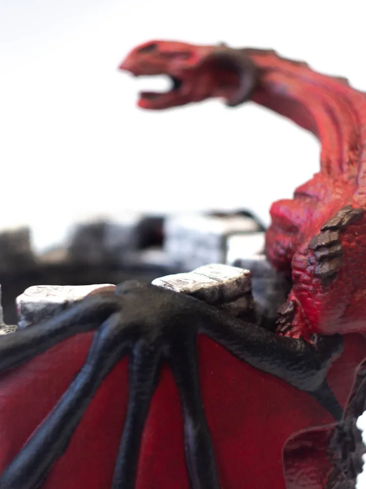 Dice Tower, Red Dragon Dice Tower, Dice Tray, Dice Roller, DND Board Game Accessories