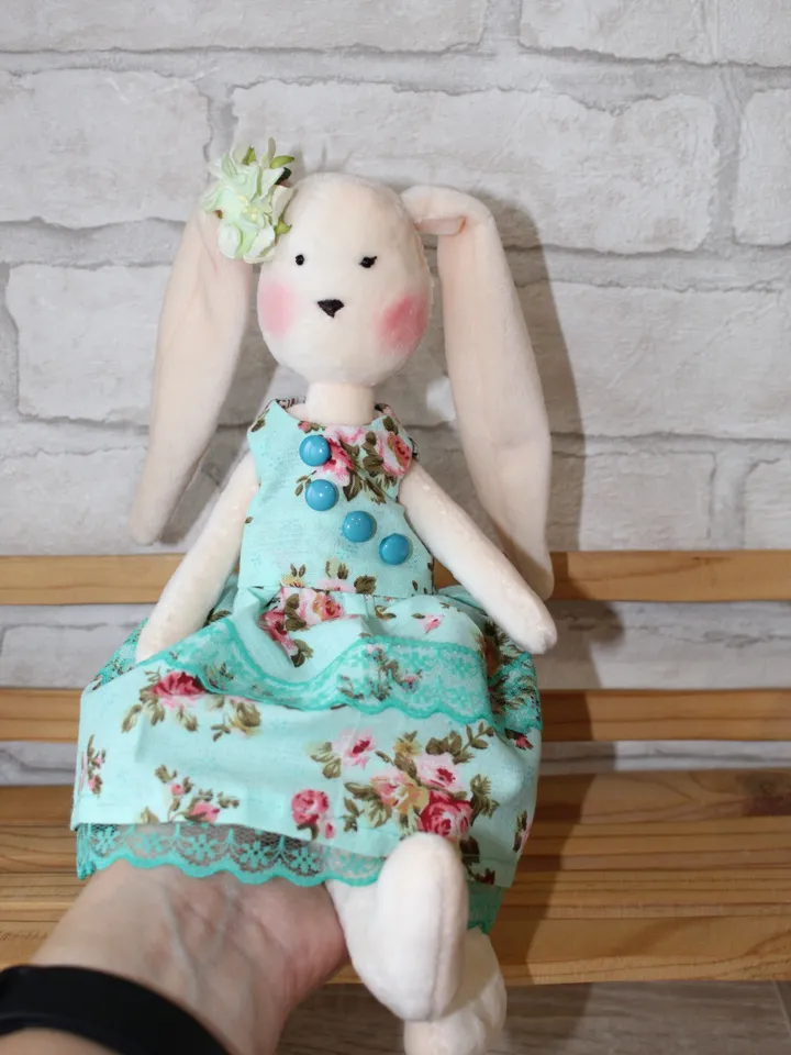 Stuffed animal pattern - Christmas bunny pattern - soft toy sewing pattern - Christmas gift idea