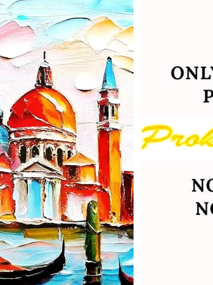 Venice Painting Italy Original Fine Art Cityscape Impasto Oil Wall Art Grand Canal Artwork Travel Gifts Impressionist Art by ArtProkopaloSv