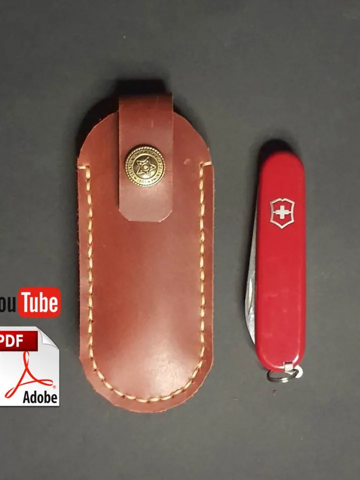 Victorinox, leather sheath, belt sheath, original size, swiss, PDF Fast&Easy