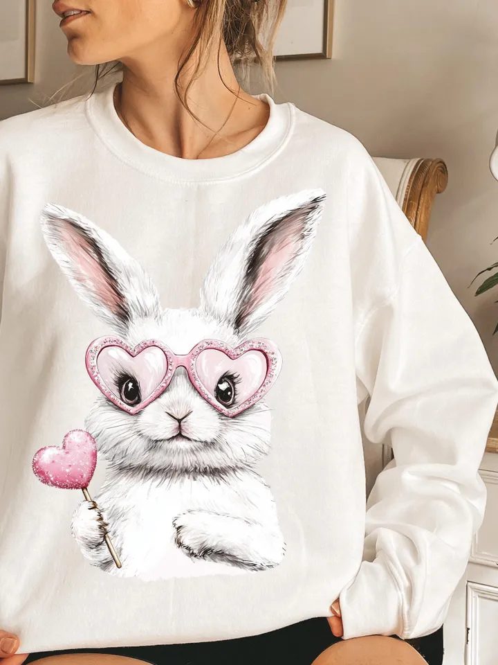 Retro Easter Cute Easter Candy Bubble PNG, Vintage Happy Easter, Funny Easter Bunnie Sunglasses Easter Holiday Sublimation Digital Download