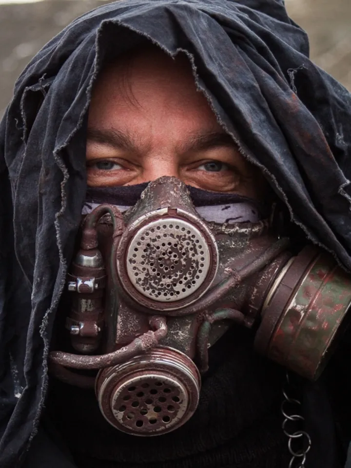 Made to order. Wasteland warrior respirator mask in post-apocalyptic style