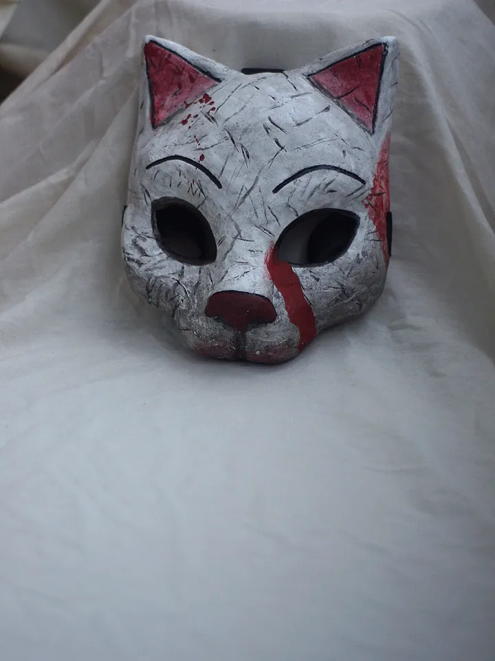 Huntress Cat Mask Dead by daylight mask Kitty wearable halloween costume cosplay survival horror game mask