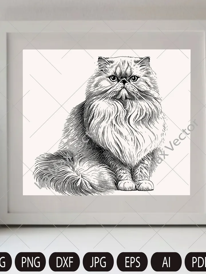 Cat Svg , Cat persian svg, Persian fluffy cat, cute kitten face svg, cute cat face svg, cat faces svg, face svg, cat svg bundle, cat image