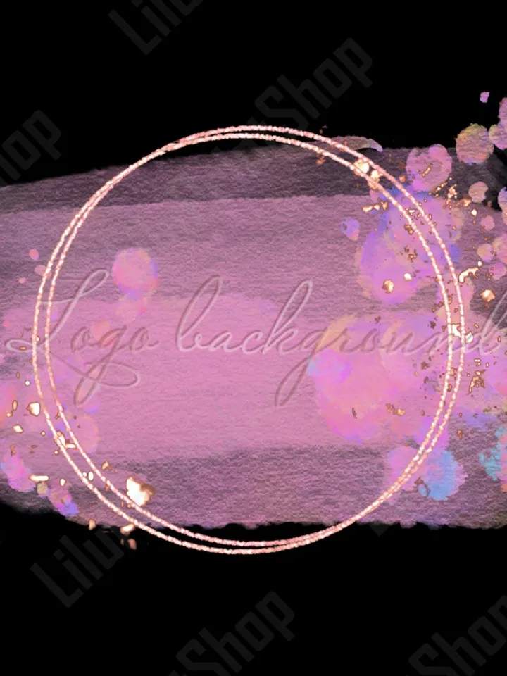 Pink logo background png Pink Logo design Brush stroke pink and rose gold logo Background Png pink and gold confetti logo pink logo png