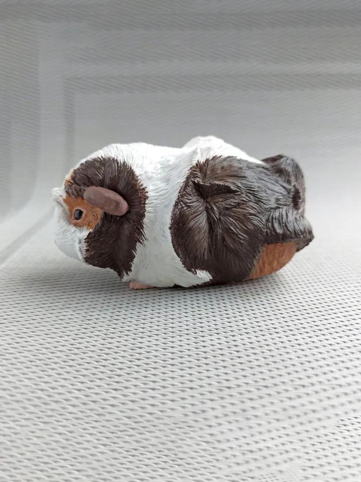 Custom fluffy guinea pig figure