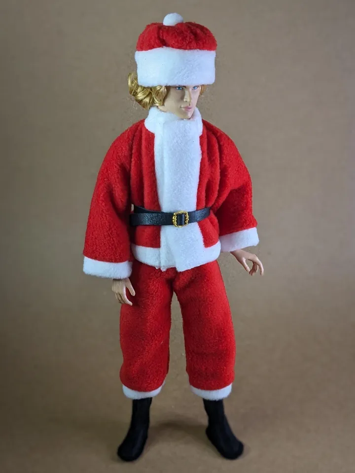 Cosplay Christmas Santa Claus costume for 13 inch Poppy Parker fashion dolls