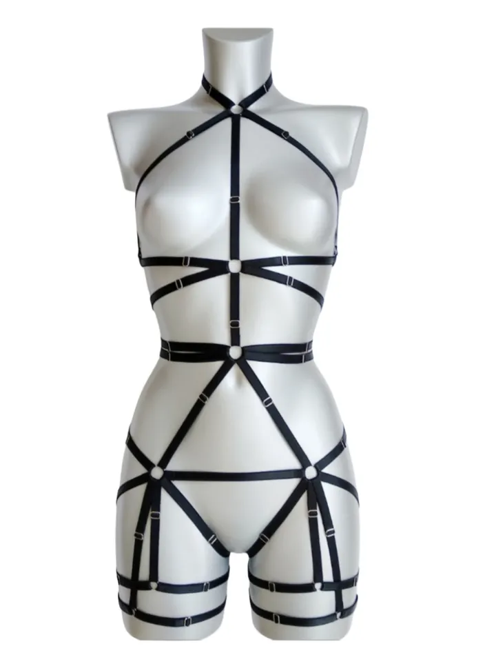 Strappy lingerie - Harness lingerie - Erotic lingerie - Bondage harness