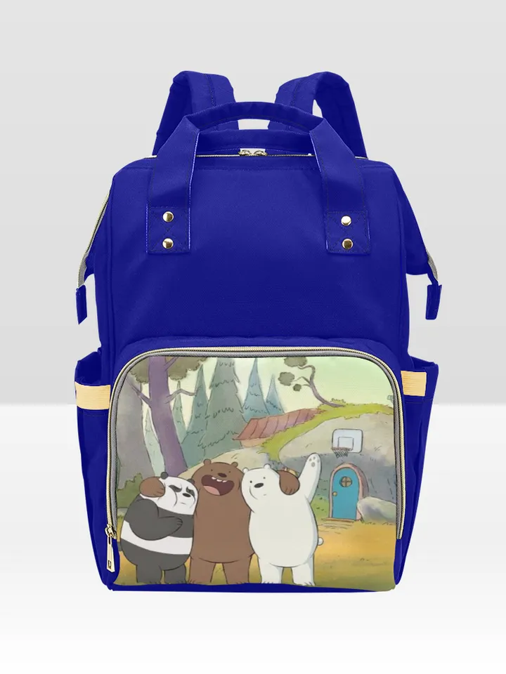 We Bare Bears Diaper Bag Backpack