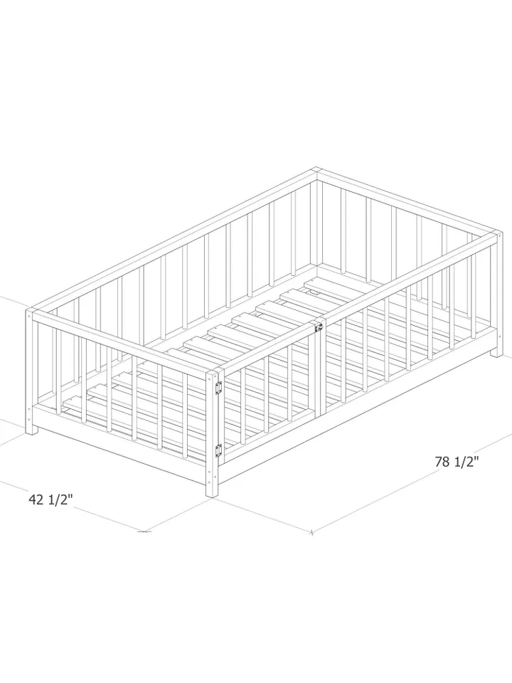 Montessori Floor Bed Plan, Twin Size, PDF, DIY
