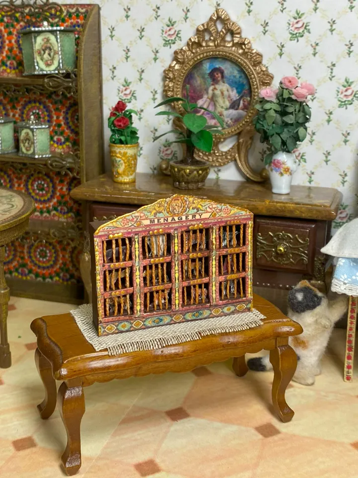 Puppet zoo. 1:12. Doll miniature. Dollhouse miniature.