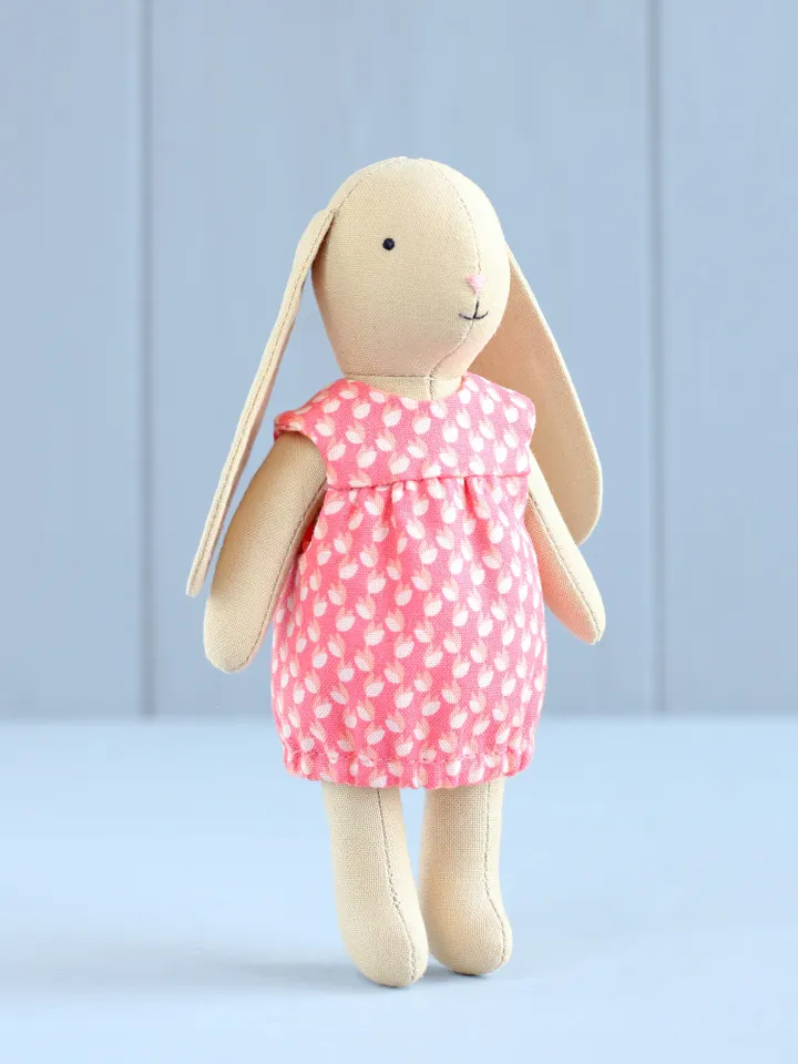 2 PDF Two Mini Bunnies in Dress and Romper Sewing Patterns Bundle