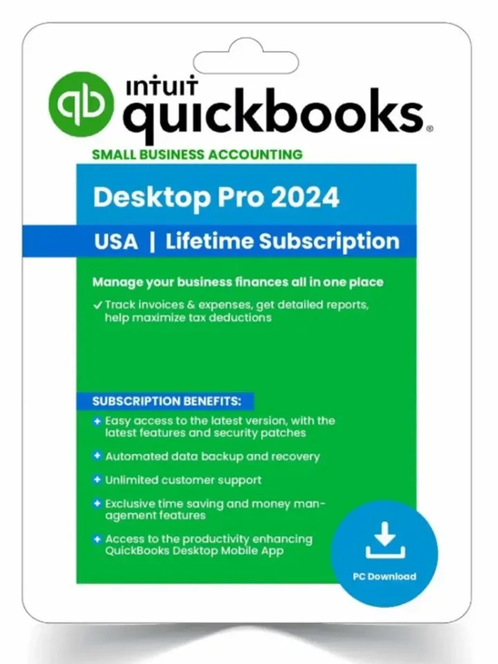 Quickbooks Desktop Pro Edition 2024 For 3 User Lifetime Key