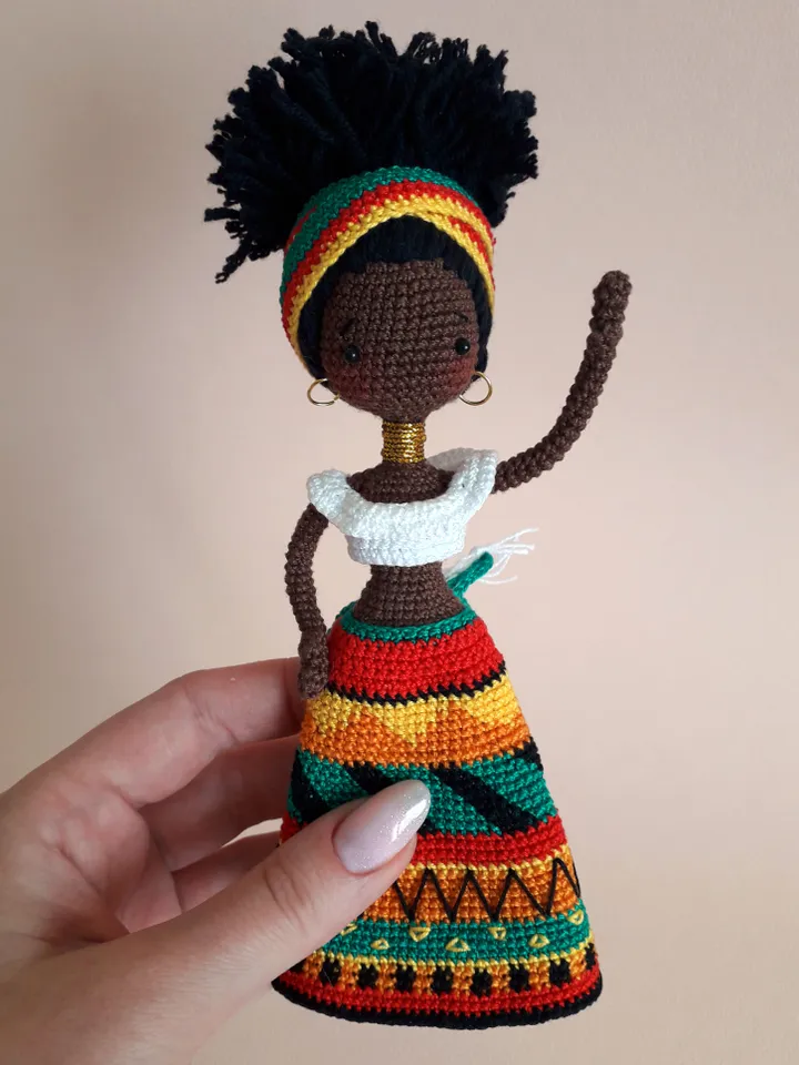 African dolls pattern 2 in1 girl and boy
