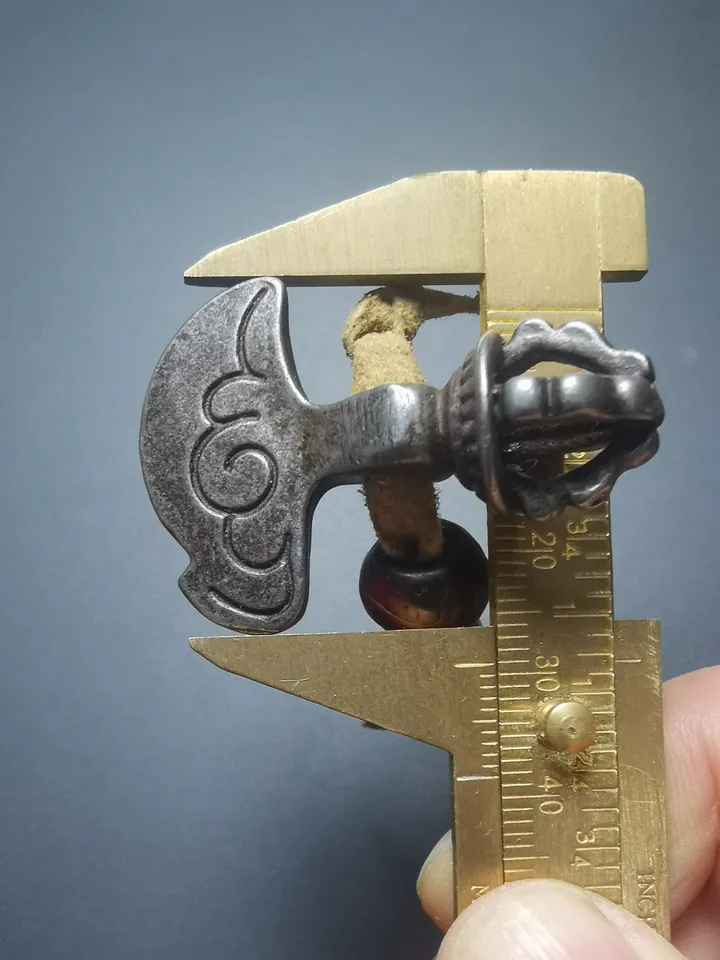 Gandhanra Antique Tibetan Amulet Pendant,Kartika(knife of the dakinis), Trantic Buddhism Dharma, Made of Thunder Iron