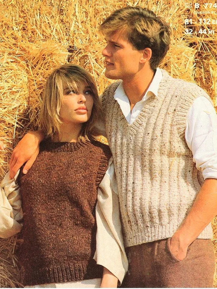 Waistcoat vest slipover knitting pattern women ladies sleeveless sweater  top knitting pattern pdf instant download