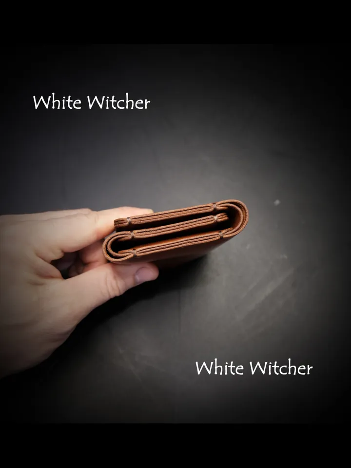 Leather pattern to make a Trifold wallet. BF25