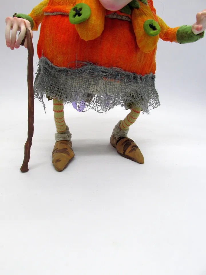 Madam Hortensia Witch,Handmade OOAK Art Doll