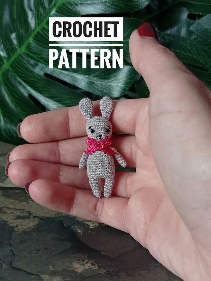 Crochet bunny toy pattern. English Pattern. Little bunny toy pattern. DIY cute bunny. Crochet rabbit pattern