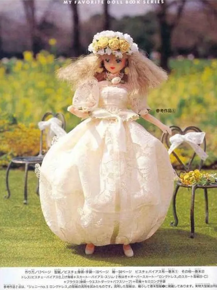 Clothes for Fashionable Dolls Japanese Magazine Sewing Pattern Wardrobe Clothes for Dolls Digital Download PDF