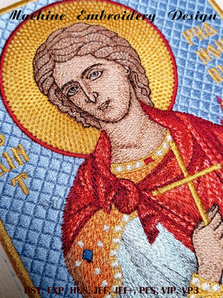 Saint Phanourios 5x7 machine embroidery design