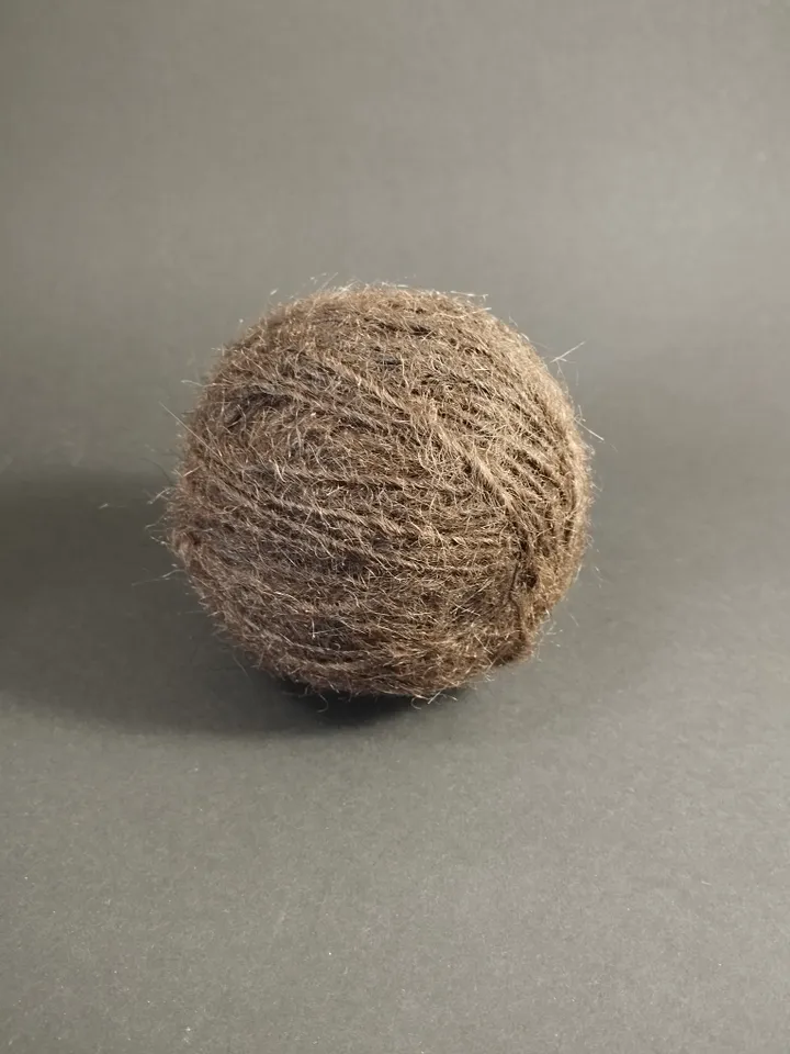 Ball wool of a large forest predator.