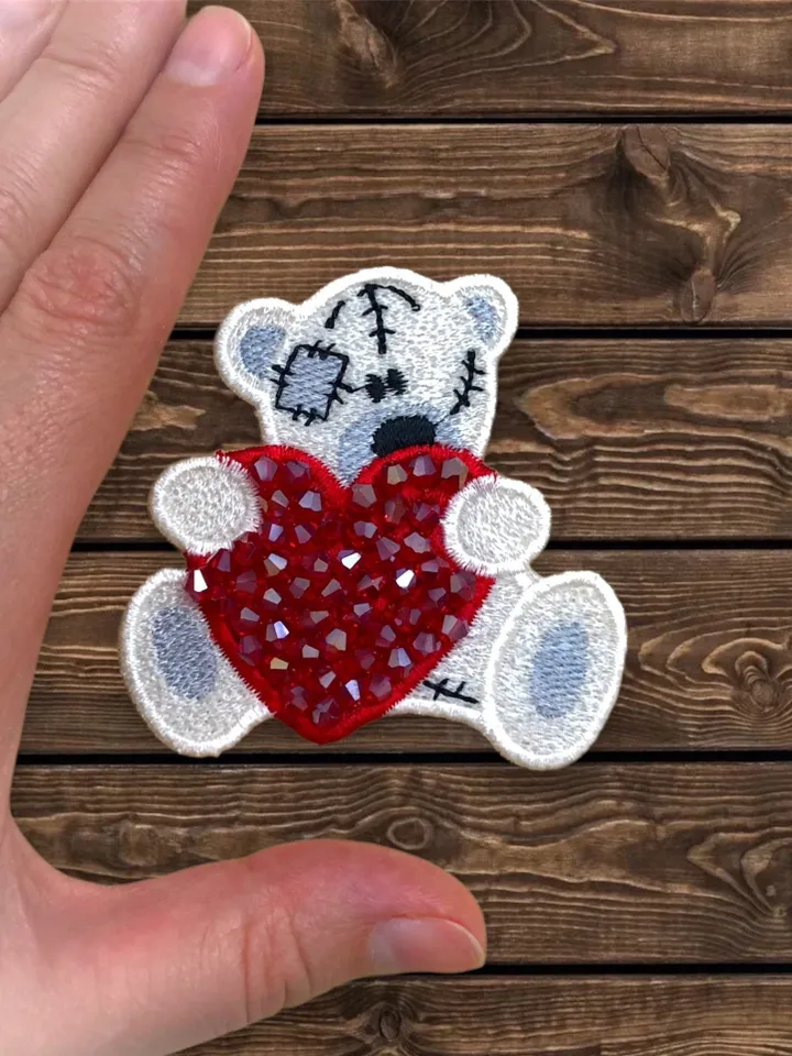 Free Standling Lace Machine Embroidery Design Teddy Bear Brooch Jewelery Embroidery Pattern FSL embroidery pattern