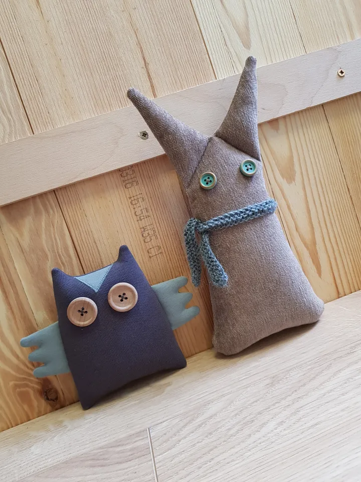 Bunny doll sewing pattern PDF digital tutorial in English, Stuffed animal sewing diy