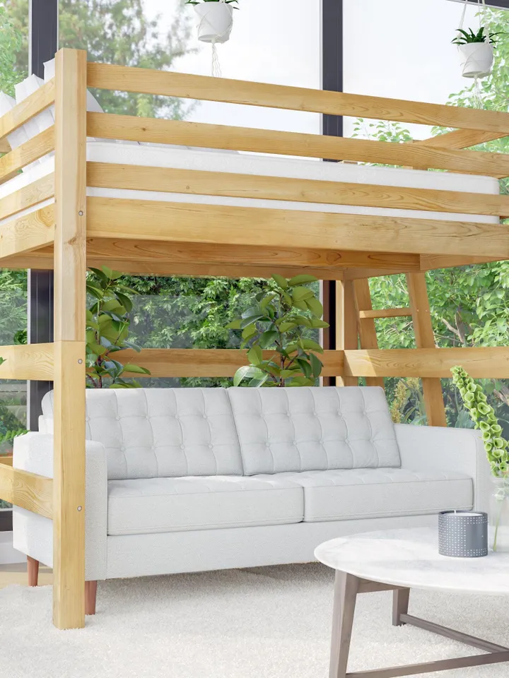 DIY PDF Loft Bed Plans - Full Size Loft Bed Frame Tutorial & Easy Build Guide