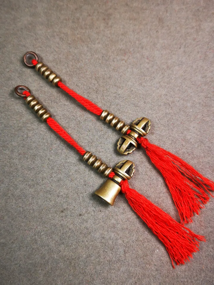 Gandhanra Handmade Tibetan Buddhist Mala Counters,Prayer Bead Counters,with Dorje and Vajra Pendant,Made of Brass