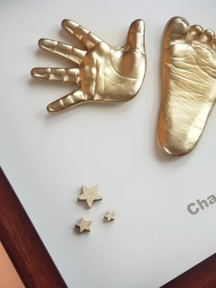 Casting baby hand and foot. DIY kit for baby. Birthday present.