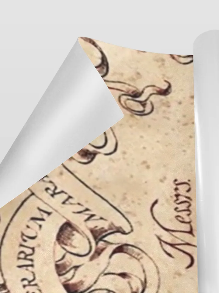 Marauders Map Harry Potter Gift Wrapping Paper 58"x 23" (1 Roll)