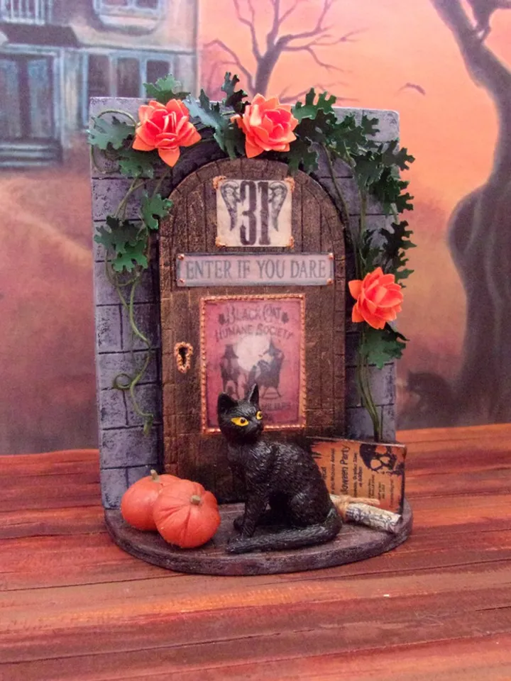 Interior miniature for dollhouse to fill dollhouse yard for halloween. 1:12. dollhouse miniature. handmade.