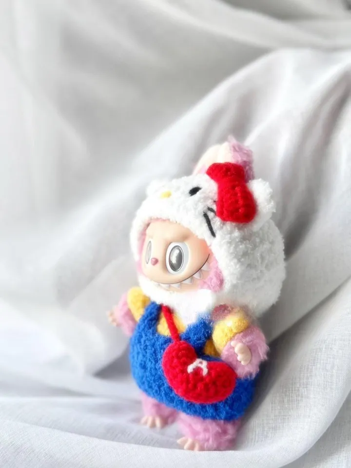 Labubu Crochet Clothes Pattern – Amigurumi Doll Outfit PDF – Cute Plush Costume Set –Labubu Accessories Pattern, Fits Labubu Gen 1/2/3