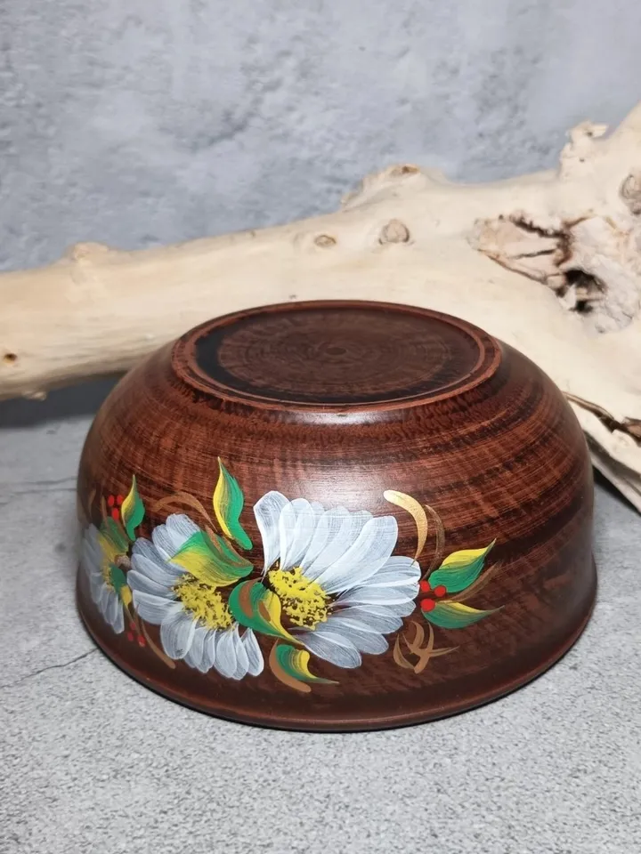 Ceramic deep bowl. Handmade from red clay, pottery clay