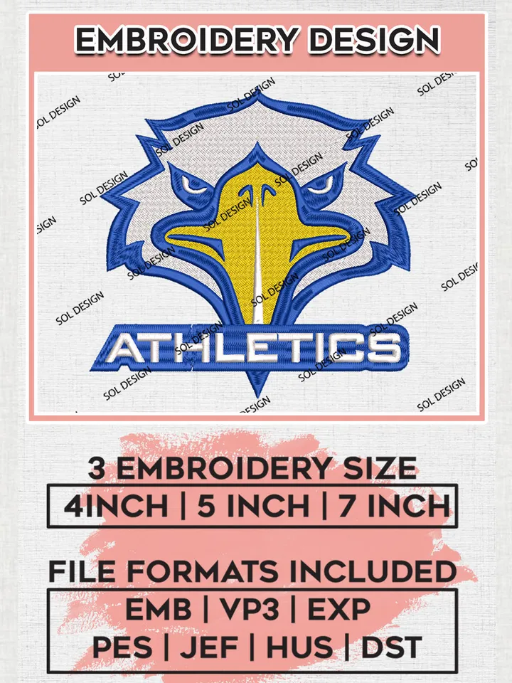 Morehead State Athletics Team Logo Embroidery Design Files, NCAA Morehead State Eagles Machine Embroidery, NCAA Teams, 3 sizes, NCAA Machine embroidery designs, Digital Download