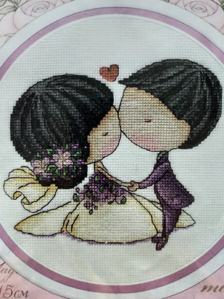 Wedding gift. Cross stitch kit