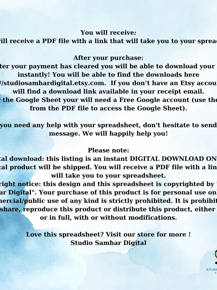 Accounts Receivable Template, Editable Google Sheets, Easy to Use, Digital Download for Small Businesses, Freelancers, Service Providers